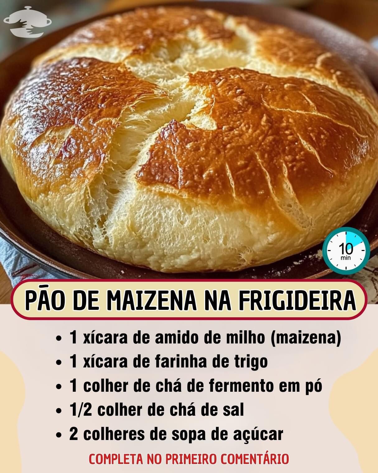 Pão de Maizena Frigideira