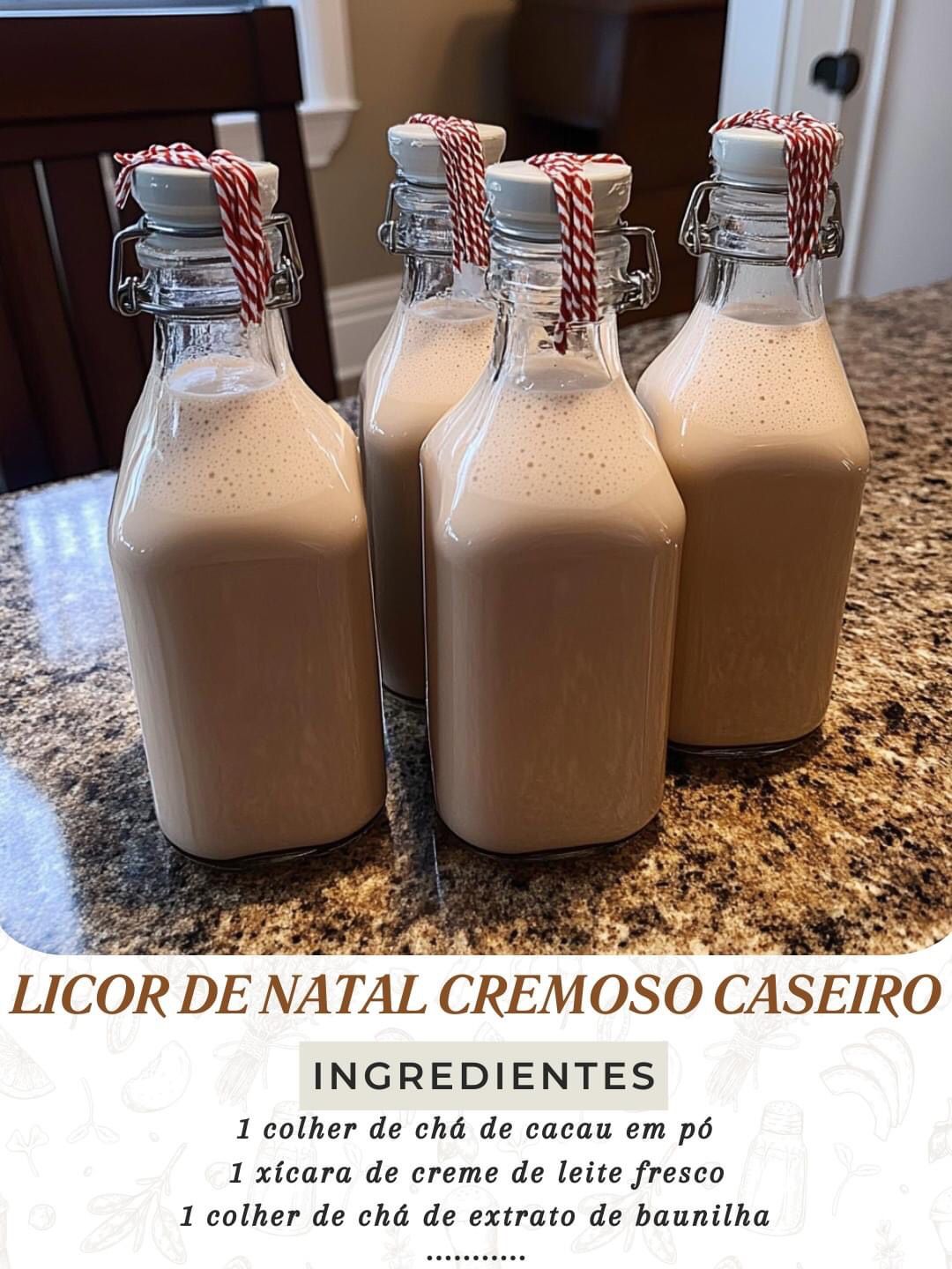 Licor Cremoso Caseiro